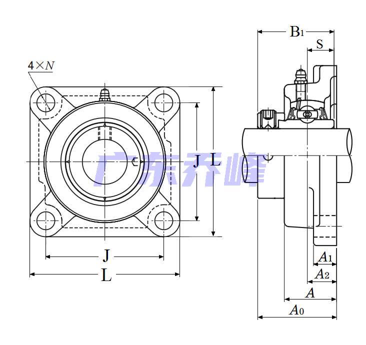 NTN UELFU210-200D1軸承圖紙